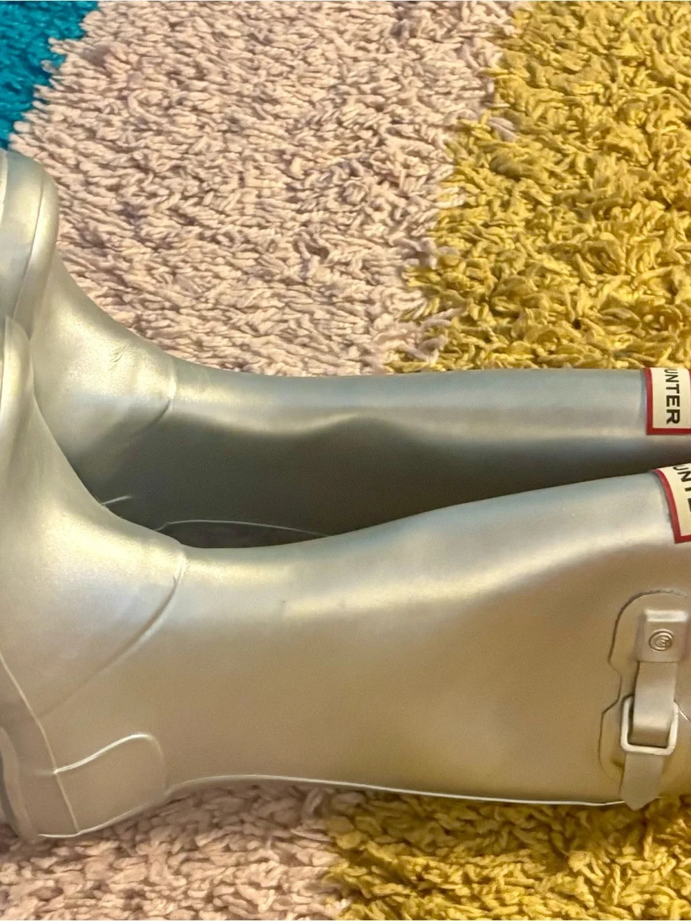 Hunter Kids 34 EU/4F Silver Gloss Rain Boots